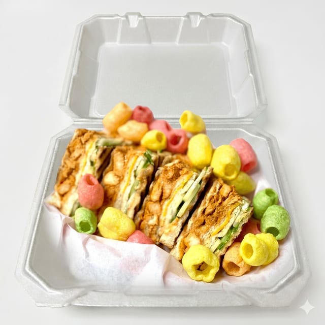 Chicken Tikka Club Sandwich.